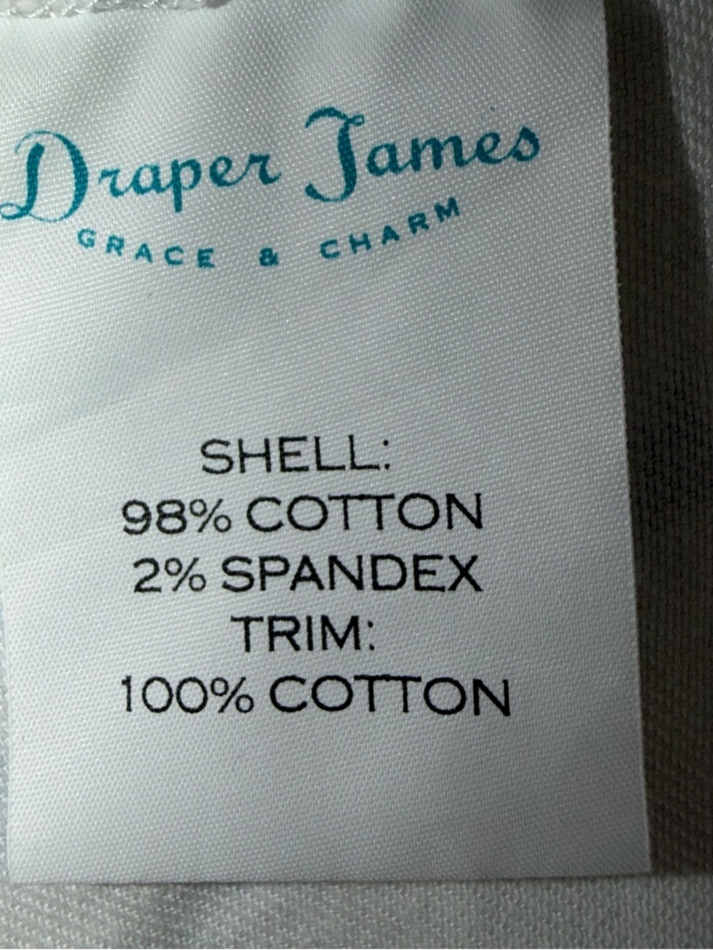 Draper James White Denim Dress Size 8 - Picture 6 of 8